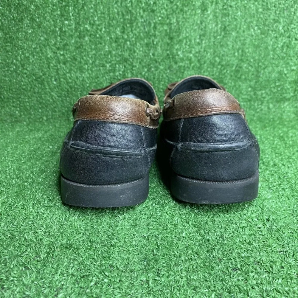 Sperry Black Two Tone Leather Boat Shoes Casual‎ Mens USA Size 10 M